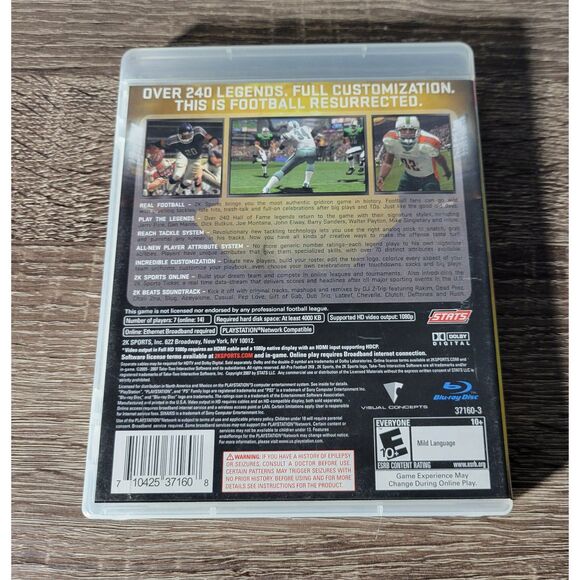 Sony Play Station 3 2K Sports All Pro Football 2K8 Video Game Complete E10+ - Picture 2 of 7